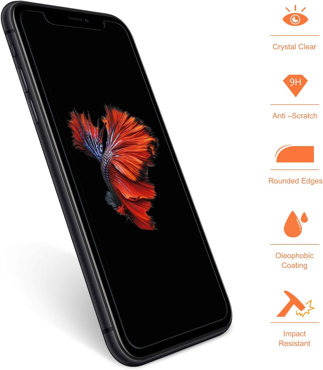 NEARPOW Screen Protector for Iphone 11 / Iphone XR, [4 Pack] Tempered Glass Screen Protector for Apple Iphone XR 6.1" 2018 / Iphone 11 2019, [Fit with Most Cases][Easy Installation Frame][9H Hardness]  NEARPOW   