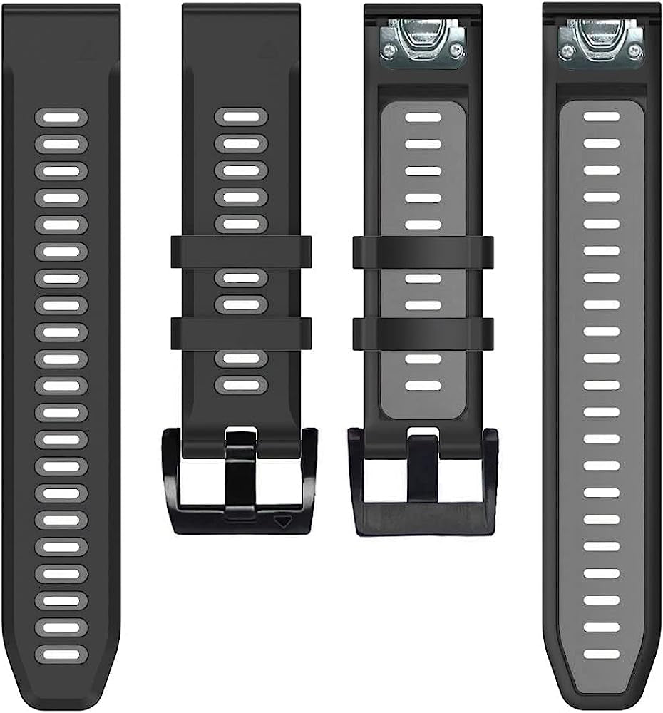 BKUANE 26 22Mm Quick Release Watchband for Garmin Fenix 6X 6 Pro 5X 5 plus 3 HR Enduro Silicone Easyfit Wrist Band for Garmin Enduro D2  BKUANE J For Approach S60 S62 