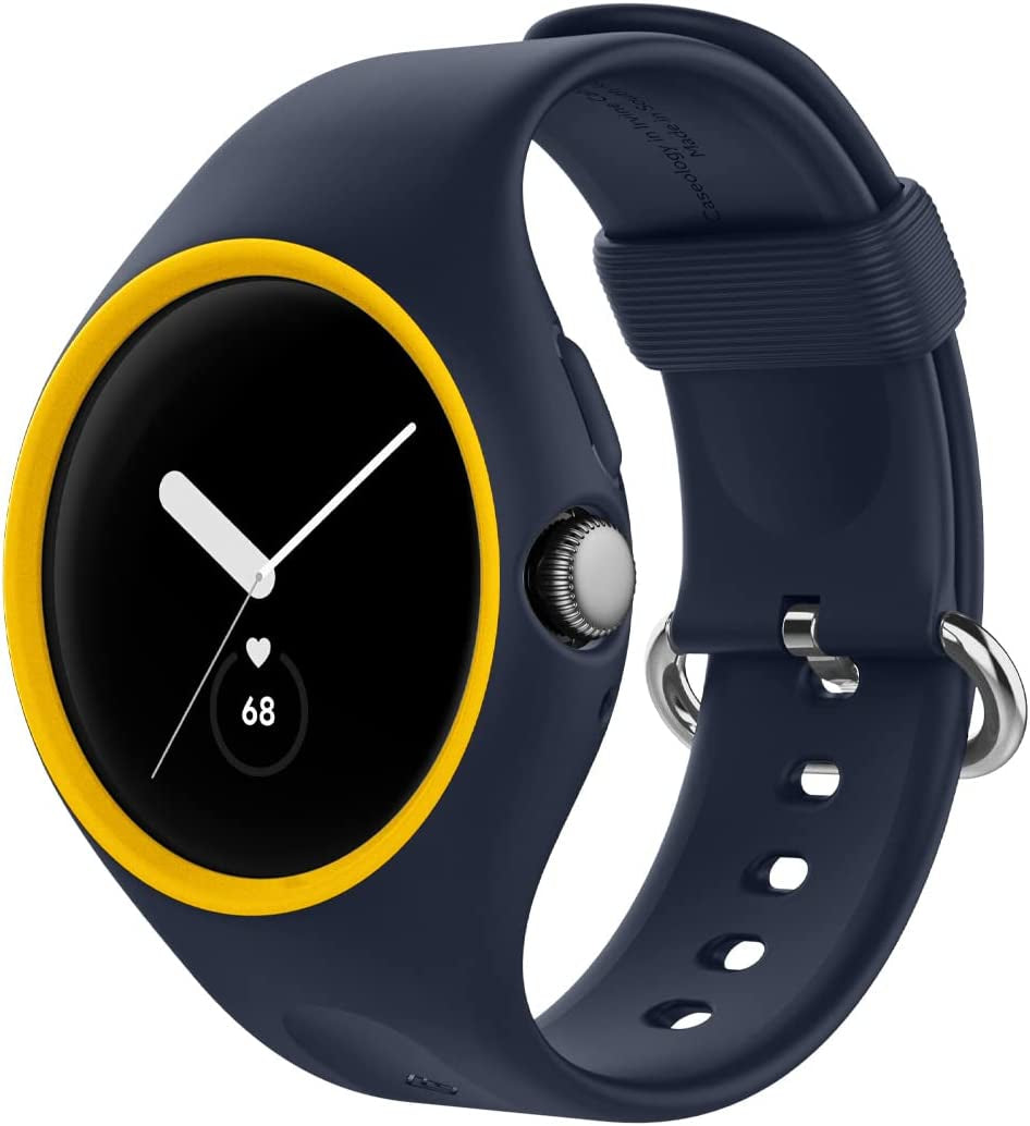 Caseology Nano Pop [Band with Case] Designed for Google Pixel Watch Case for Pixel Watch Band (2022) - Blueberry Navy  Spigen   