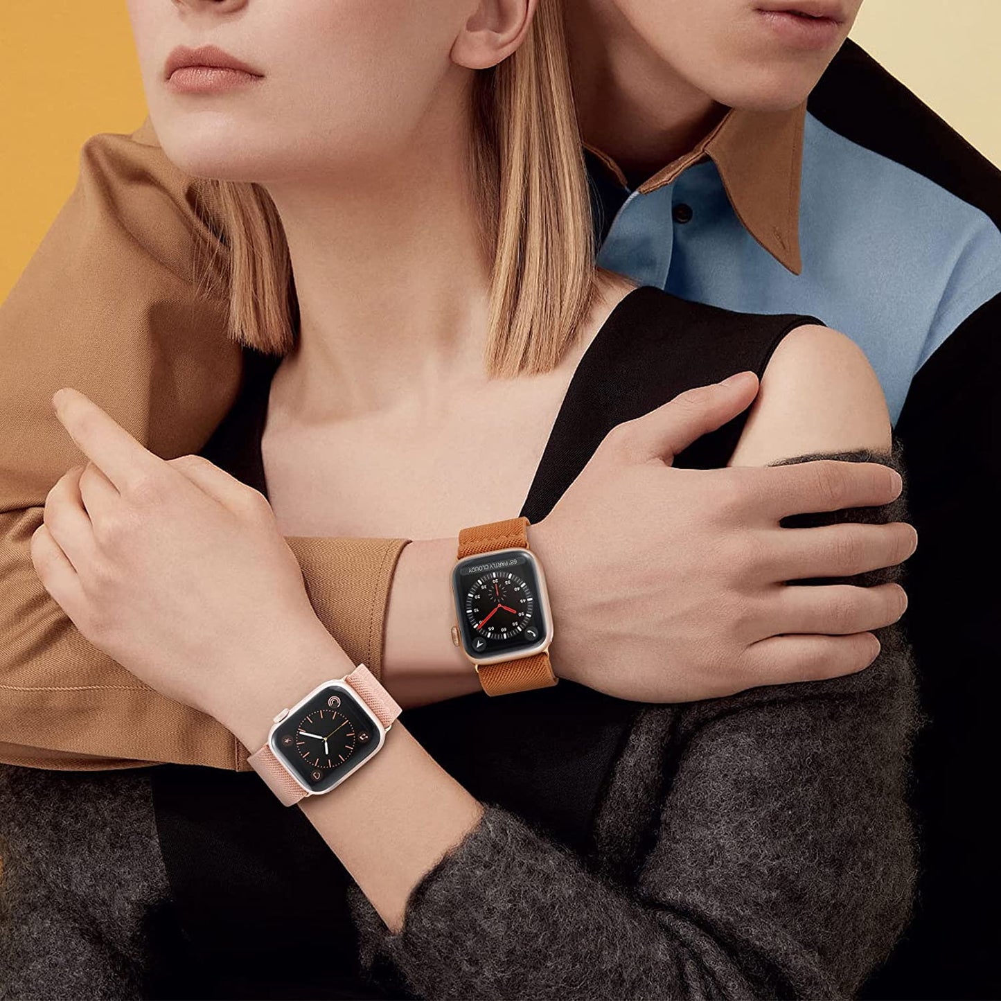 OYODSS 6 Pack Stretchy Solo Loop Band Compatible with Apple Watch Bands 38Mm 40Mm 41Mm 42Mm 44Mm 45Mm 49Mm, Nylon Sport Strap with Metal Connectors for Iwatch Ultra Series 8/7/6/5/4/3/2/1 SE Women Men  OYODSS   