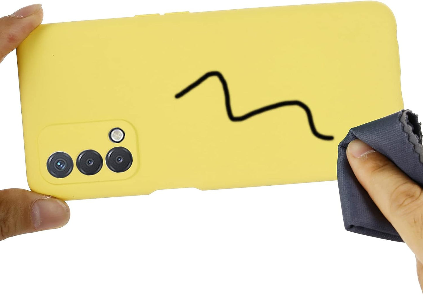 Joie & Joho Compatible with Oneplus Nord N200 5G Case, Ultra Slim Fit Soft Case Silicone Cover with Full Body Bumper Anti-Scratch Shockproof Case for Oneplus Nord N200 5G, Yellow  Joie & Joho   