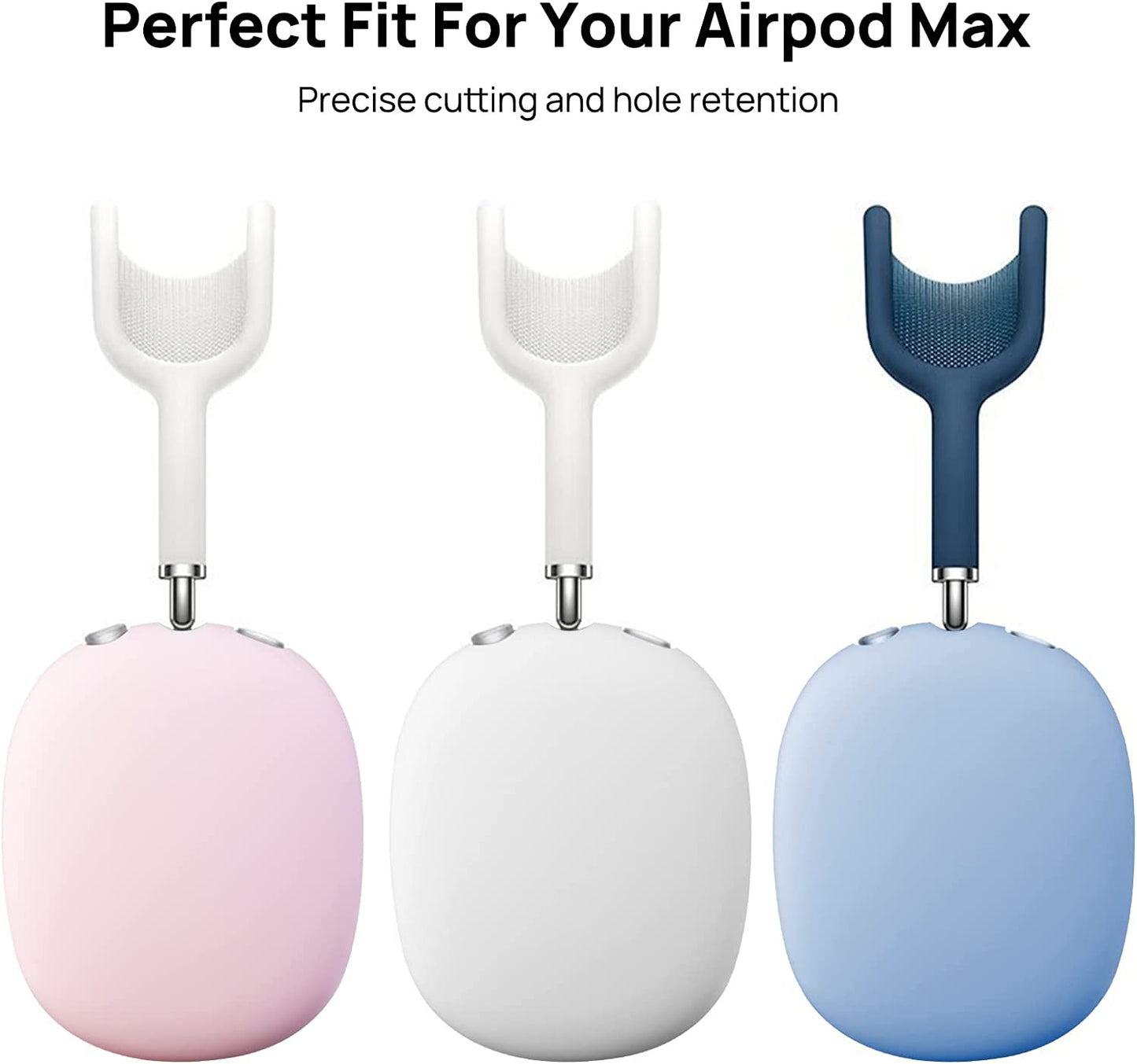 Yixuel Silicon Case for Airpods Max Headphones, Anti-Scratch Ear Pad Case Cover/Headband Cove/Ear Cups Cover for Airpods Max,Soft Silicone Accessories Cases (Pink)  Yixuel   