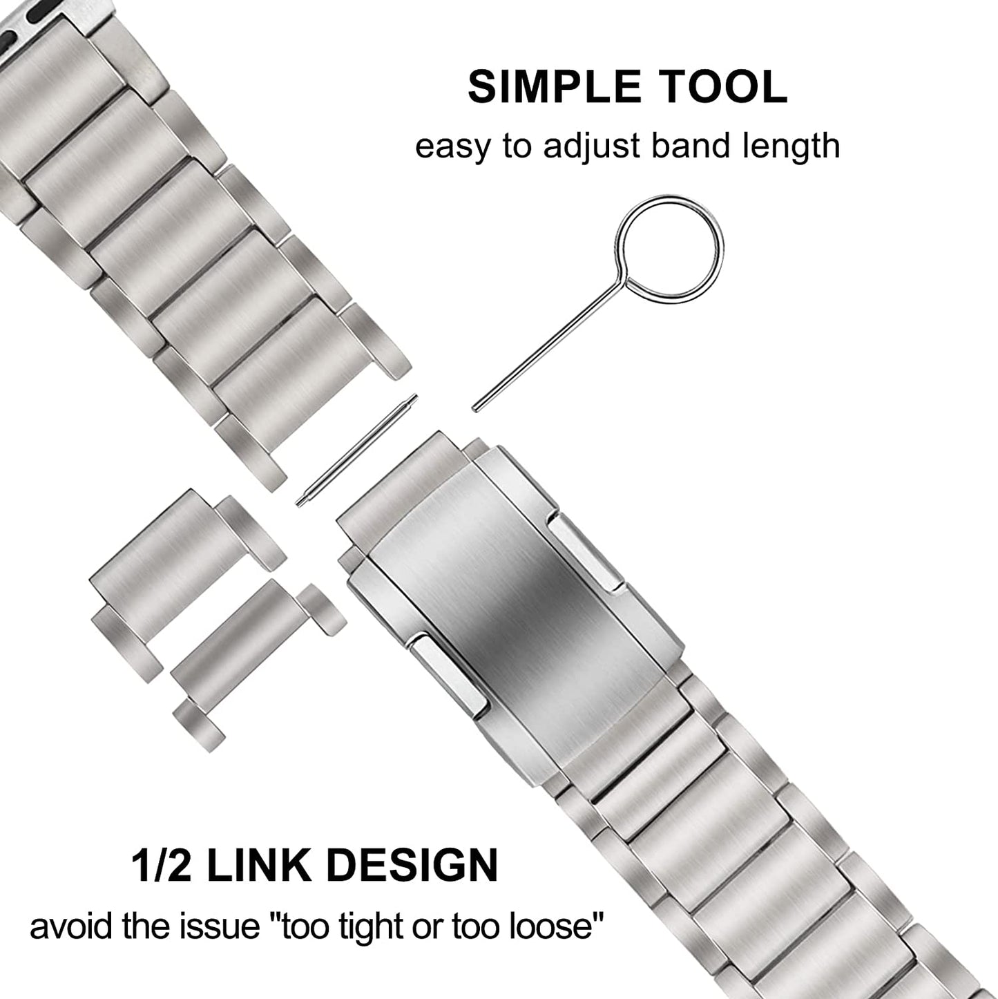 Trumirr Titanium Band for Apple Watch Ultra 49Mm, Titanium Metal Watchband Replacement Strap for Iwatch Apple Watch SE (2Nd Gen) Series 8 7 6 5 4 3 2 1 45Mm 44Mm 42Mm  TRUMiRR   