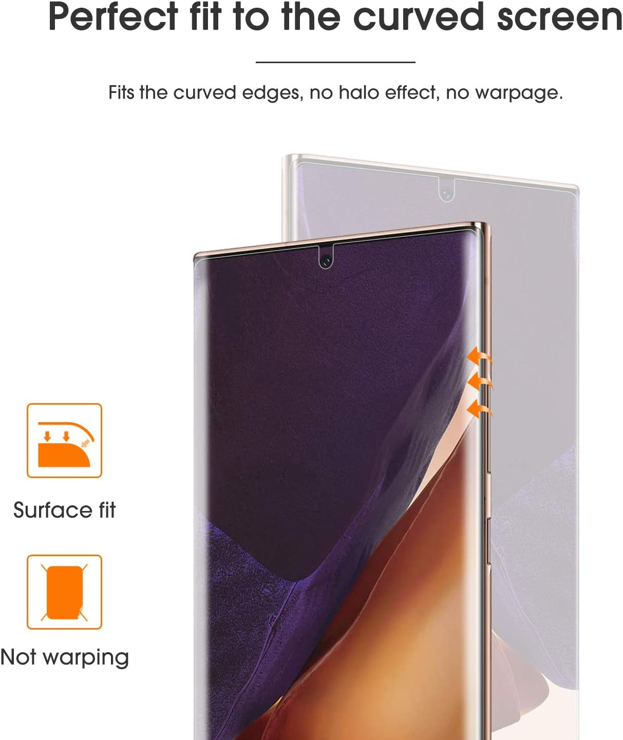 [4 Pack] OMOTON Screen Protector Compatible with Samsung Galaxy Note 20 Ultra - TPU Film Screen Protector for Galaxy Note 20 Ultra 6.9 Inch, 2020 [High Definition] [Bubble Free] [Anti-Scratch] [Anti-Fingerprint]  OMOTON   