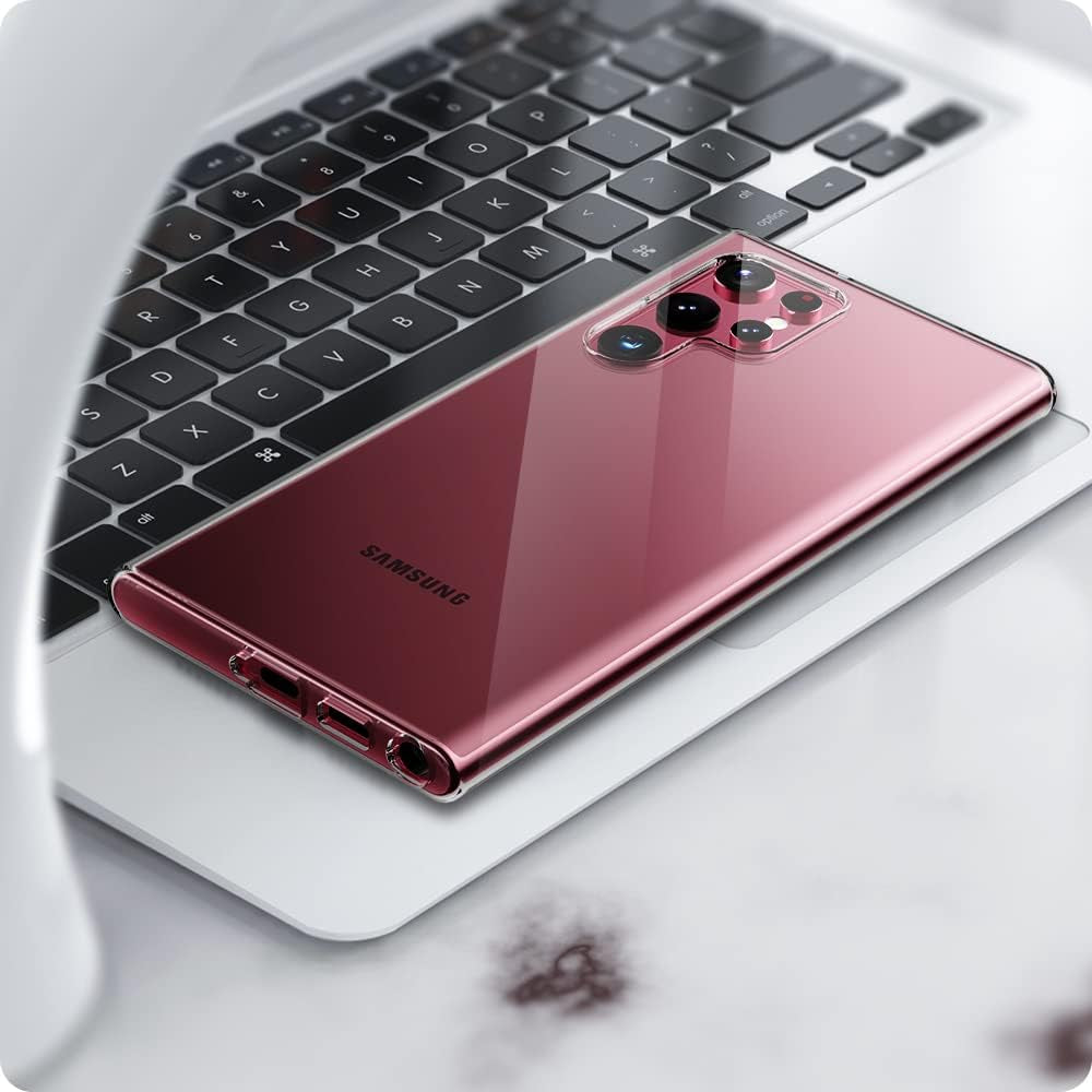 TPU for Samsung Galaxy S22 Ultra Case Clear, Galaxy S22 Ultra Case, Ultra [Slim Thin] Flexible TPU Scratch Resistant Gel Rubber Soft Silicone Protective Case Cover for Galaxy S22 Ultra(Clear)  CASEVASN   