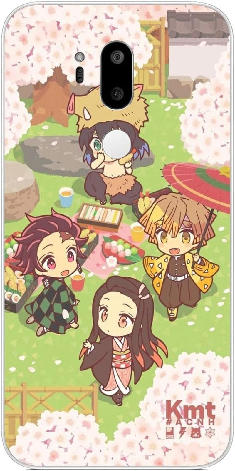 Compatible with LG G7 | LG G7 Thinq | LG G7 Fit | LG G7 One Sla'Yer Anime Cool De'Mon 913 Case Slim Soft Flexible TPU Thin Protective Cover Case Clear  CUENDX Demon Nezuko Zenitsu Slayer 733  