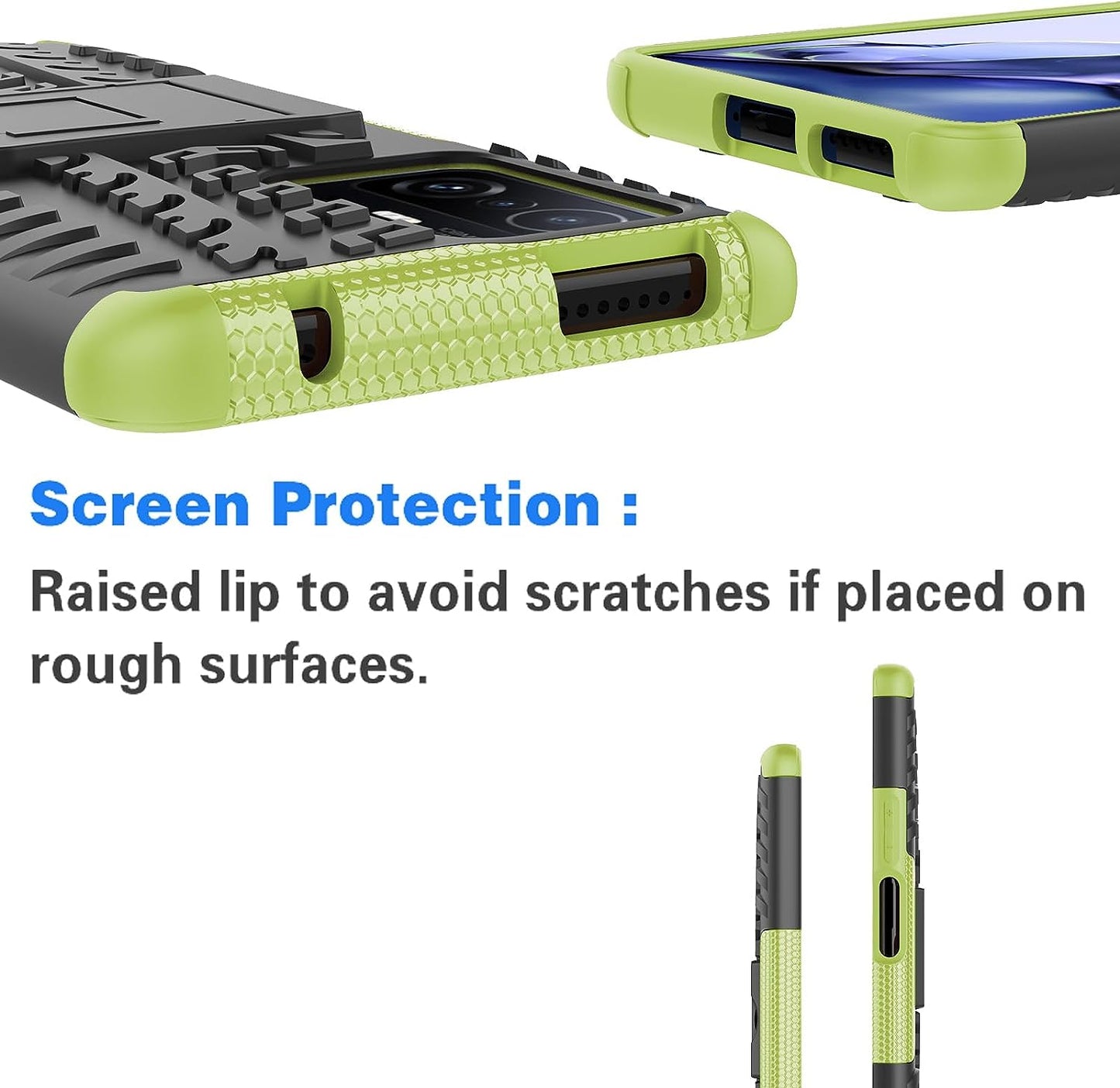 Asuwish Phone Case for Xiaomi Mi 11T/Mi11T Pro 5G with Tempered Glass Screen Protector and Slim Stand Hybrid Heavy Duty Rugged Protective Cell Cover Mi11Tpro T11 G5 Kickstand Mobile Women Men Green  Asuwish   