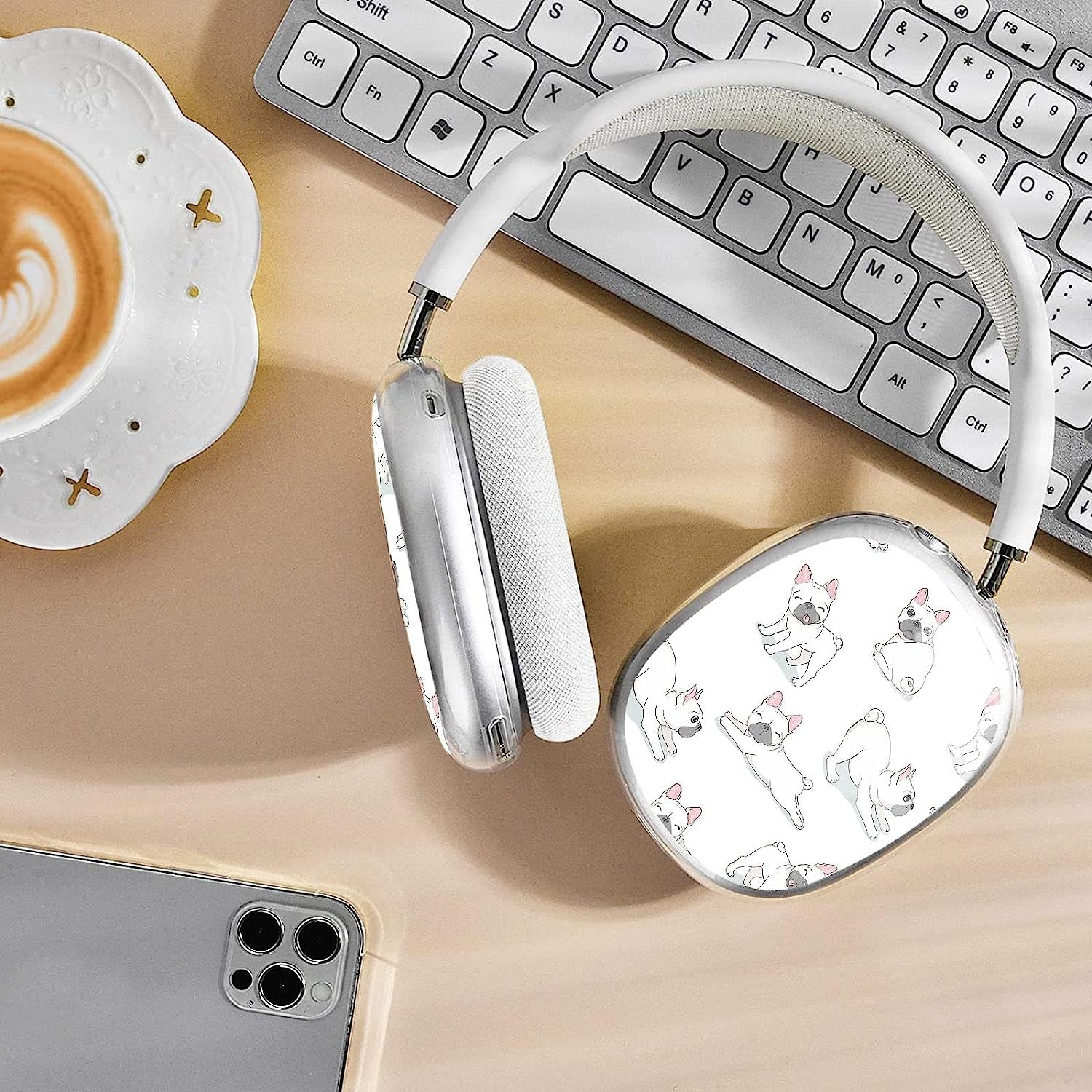 WINCHIHAN Printed Soft TPU Anti-Scratch Protective Case Cover Compatible with Airpods Max Headphones # AS0232  WINCHIHAN   