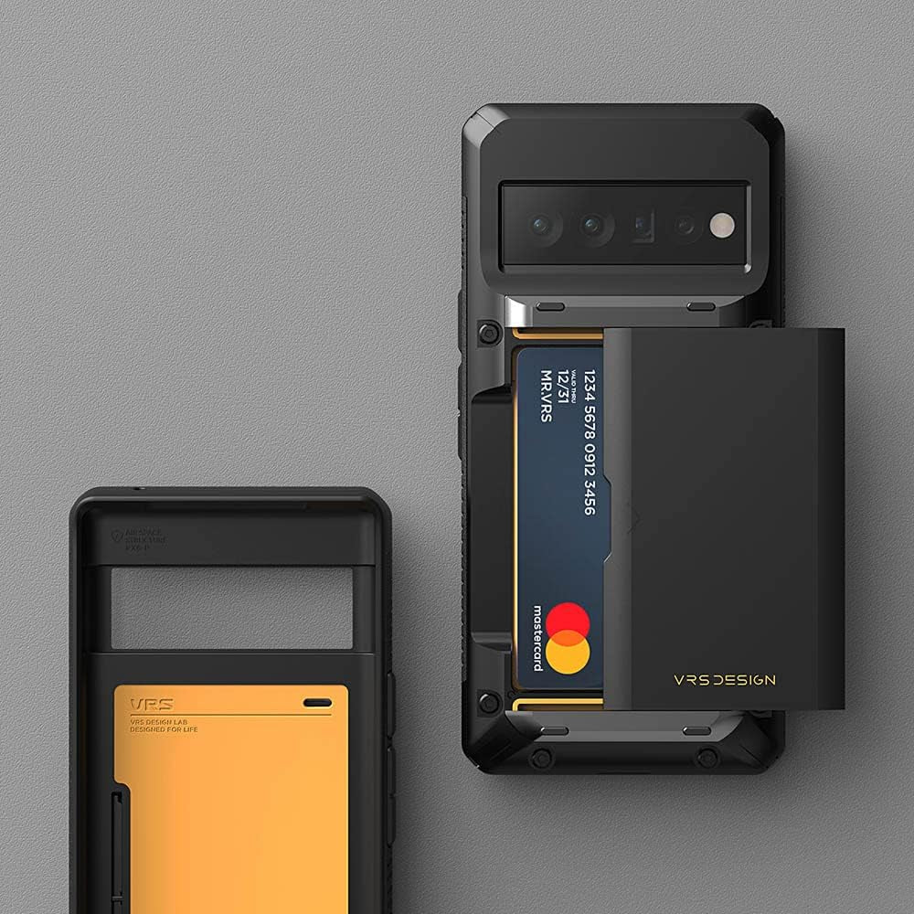 VRS DESIGN Damda Glide Pro Phone Case for Pixel 6 Pro, Sturdy Semi Auto Wallet [4 Cards] Case Compatible for Pixel 6 Pro Case (2021)  VRS DESIGN   