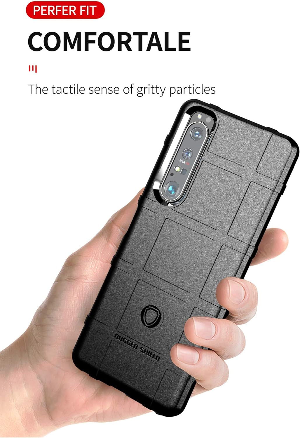 Ysnzaq Military Grade Durable Rugged Phone Case for Sony Xperia 1 III 6.5", Ultra Slim Soft TPU Shockproof Camera Protective Phone Cover for Sony Xperia 1 III HD Blue  Ysnzaq   