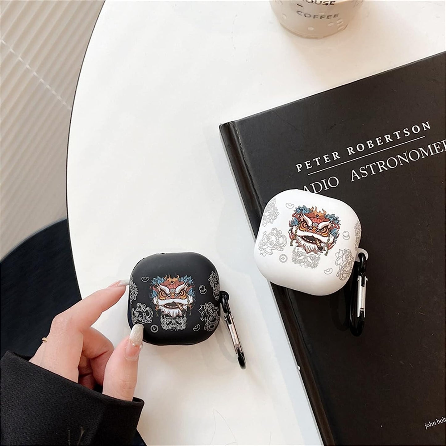 CASEVERSE Case for Samsung Galaxy Buds2 Pro/Buds 2 /Buds Pro/Buds Live with Keychain, Soft TPU Cool Lion Head Protective Covers for Girls Boys Teens  CASEVERSE   