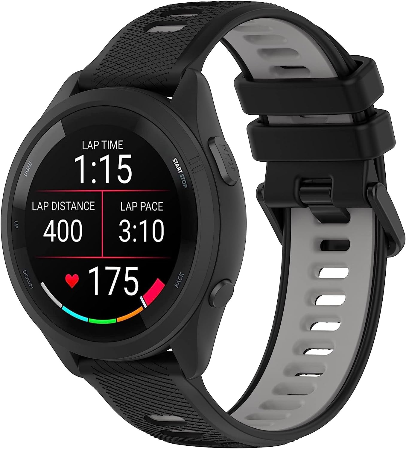 Replacement Band for Garmin GPS Running Smartwatch Band,Soft Silicone Adjustable Sport Band, Easy Change Silicone Replacement Soft Rubber Watch Band  Gusfeliz   