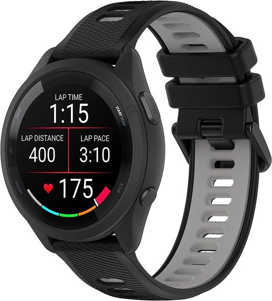 Replacement Band for Garmin GPS Running Smartwatch Band,Soft Silicone Adjustable Sport Band, Easy Change Silicone Replacement Soft Rubber Watch Band  Gusfeliz   