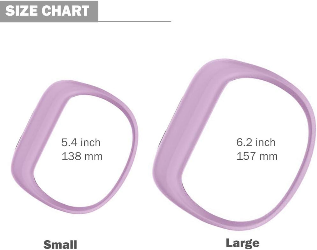 Ibrek for Garmin Vivofit Jr/Jr 2/3 Bands, Silicon Stretchy Replacement Watch Bands for Kids Boys Girls Small Large(No Tracker) (3 Pack: Transparent Pink&Teal&Lavender, Small)  iBREK   