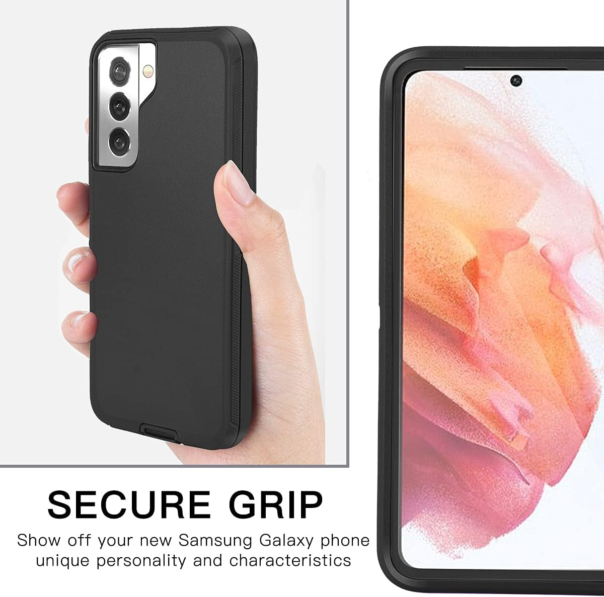 Aicase for Galaxy S21 plus Case with Screen Protector, Heavy Duty Drop Protection Full Body Rugged Shockproof/Dust Proof 3-Layer Military Grade Tough Durable Phone Cover for Samsung Galaxy S21 Plus  AICase   