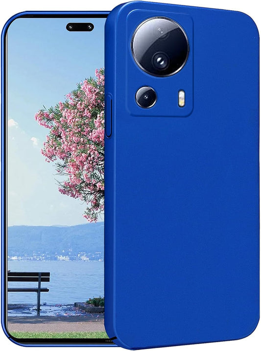 Yarxiawin for Xiaomi 13 Lite Case Shockproof Pink, Xiaomi 13 Lite Phone Case Thin Hard PC Protective Case Anti-Fingerprint Cover with Ultimate Delicate Touch Feeling (Dark Blue)  Yarxiawin   