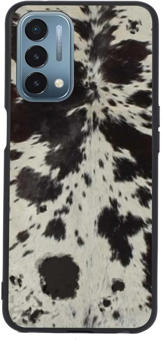 KSHSAA Designed for Oneplus Nord N200 5G Cowhide Case, Cowhide Brown Western Animal Print for Oneplus Case Women Men, Soft Silicone Shockproof Fashion Case for Oneplus  KSHSAA   