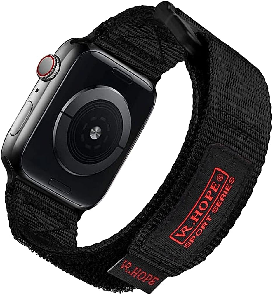 V.R.HOPE Nylon Watch Band Compatible with Apple Watch 42Mm 44Mm 45Mm for Men, Sports Strap Loop Adjustable Replacement Iwatch Bands for Series 8 7 6 5 4 3 2 1 SE  V.R.HOPE   