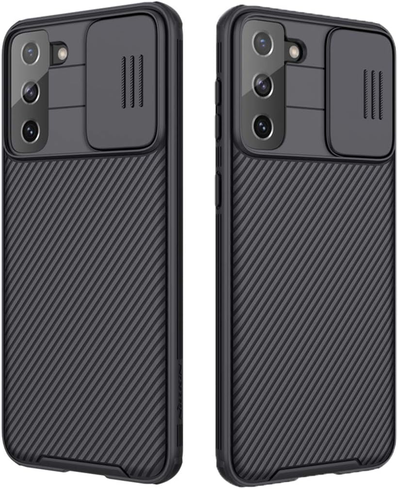 Mangix Galaxy S21 plus Case with Camera Cover,S21 plus Slim Fit Thin Polycarbonate Protective Shockproof Cover with Slide Camera Cover, Upgraded Case for Samsung Galaxy S21 + /Plus (Black)  Nillkin   