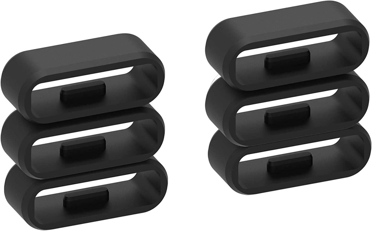 Ruentech 6-Pack Band Keeper Compatible with Amzon Halo Band, Soft Silicone Replacement Fastener Rings Security Loop Band Keeper/Holder/Clips for Amzon Halo Band  RuenTech   