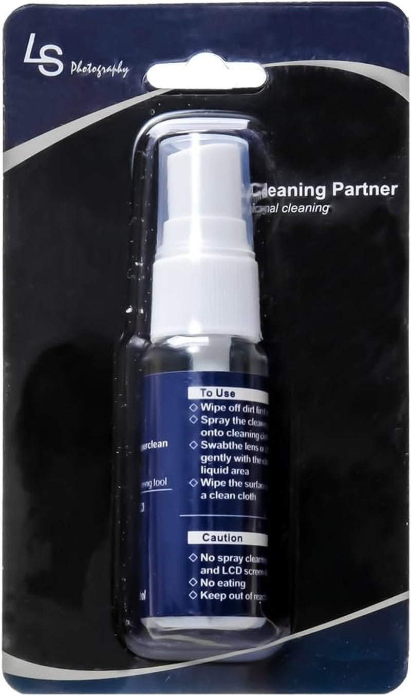 LS Photography 2 X Photo Camera Lens Screen Cleaning Solution Spray Bottle for DSLR, Smartphone, Tablet, Computer & Lens Cleaning Paper Tissue Pack, LGG224  LS Photography   