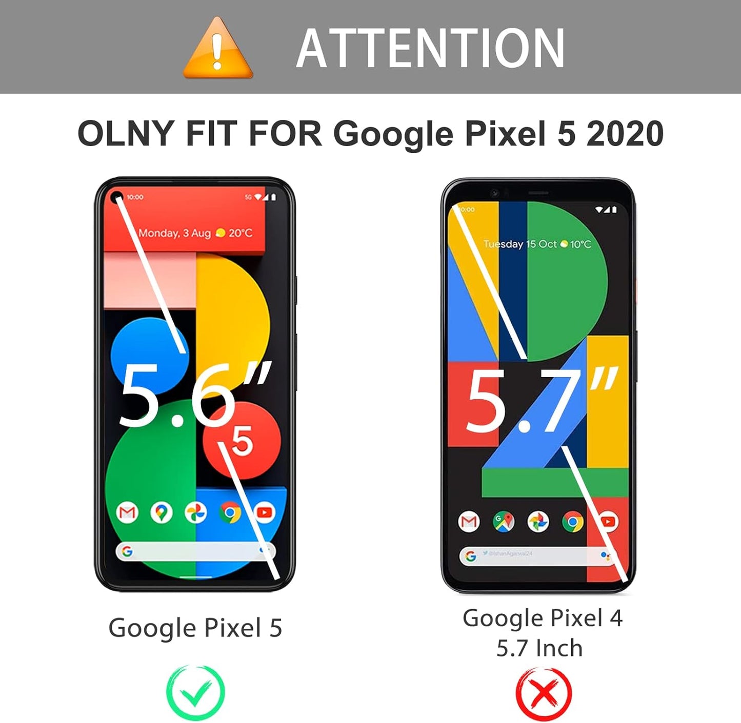 OMOTON [3 Pack] Screen Protector for Google Pixel 5 - Tempered Glass/Alignment Frame/Anti Scratch Screen Protector for Google Pixel 5  OMOTON   