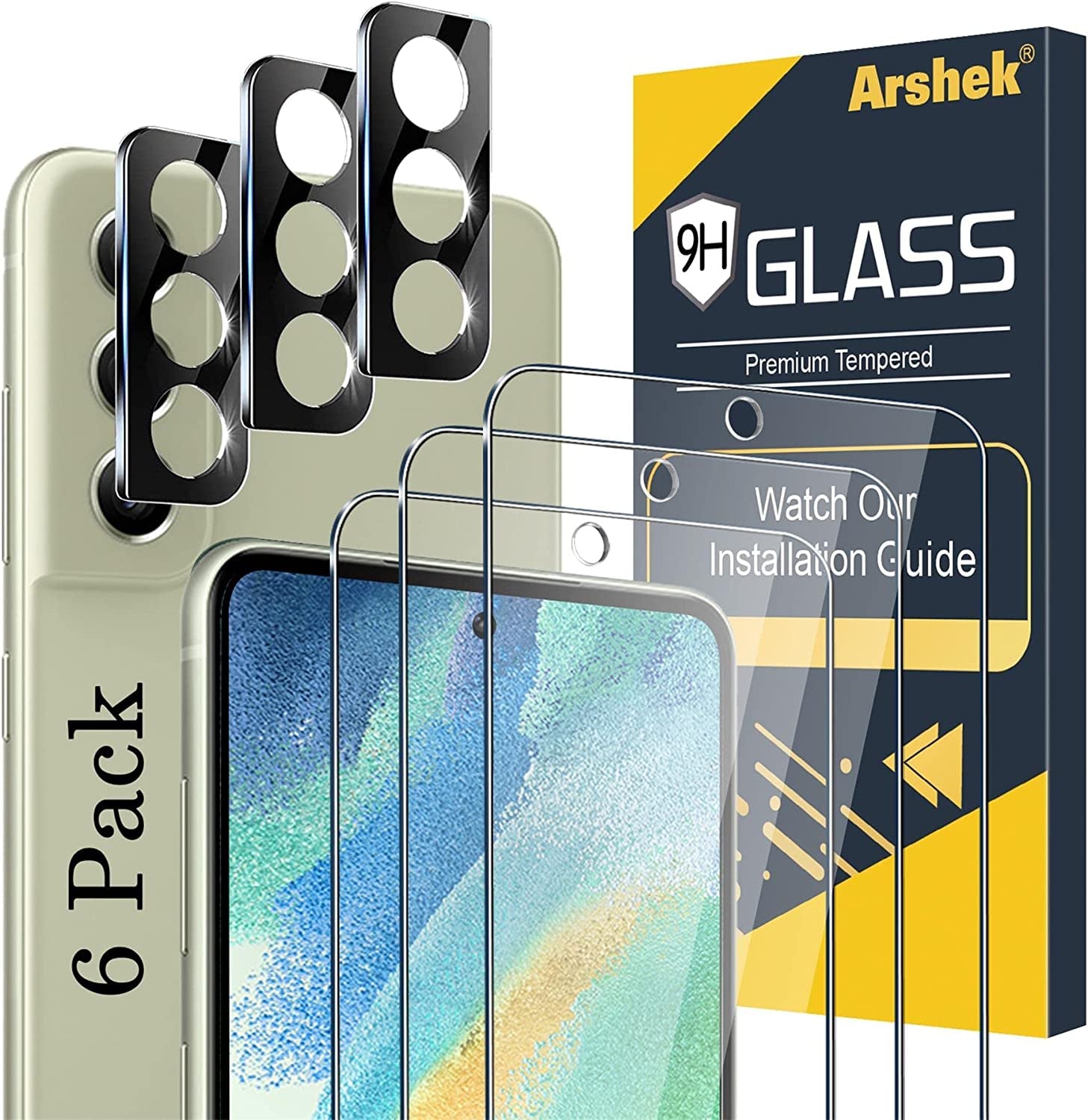 Arshek [2+2 Pack] Galaxy S22 Ultra Privacy Screen Protector, 9H Tempered Glass, Ultrasonic Fingerprint Support, 3D Curved, HD Clear Anti-Spy Film for Samsung S22 Ultra 5G Glass Screen Protector  Arshek S21Fe/  