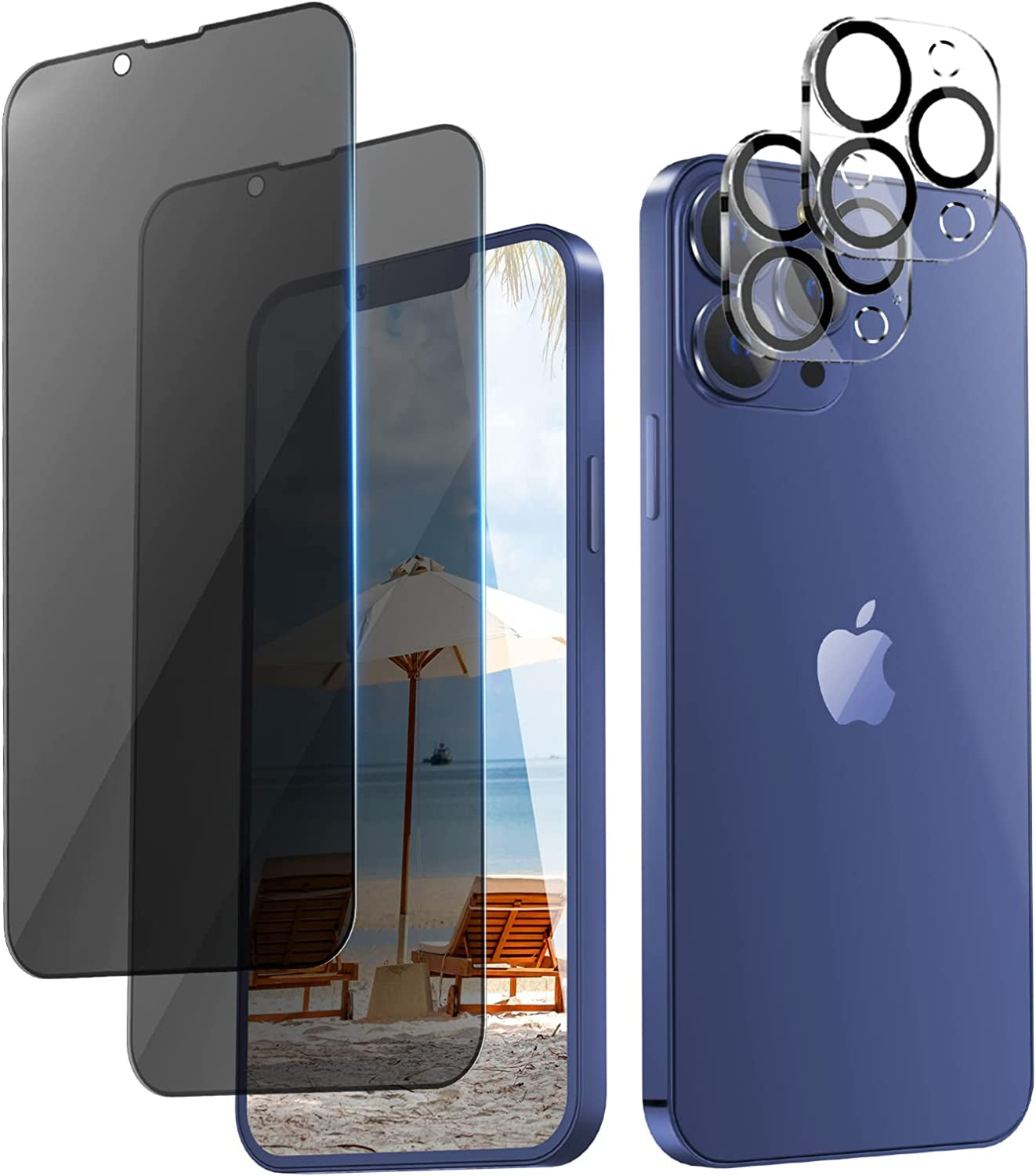 Oribox Privacy Screen Protector for Iphone 8, 7,SE 2020 (4.7 Inch) Anty- Spy Tempered Glass Screen Protector,2-Pack  ORIbox Private iPhone 13 Pro Max 