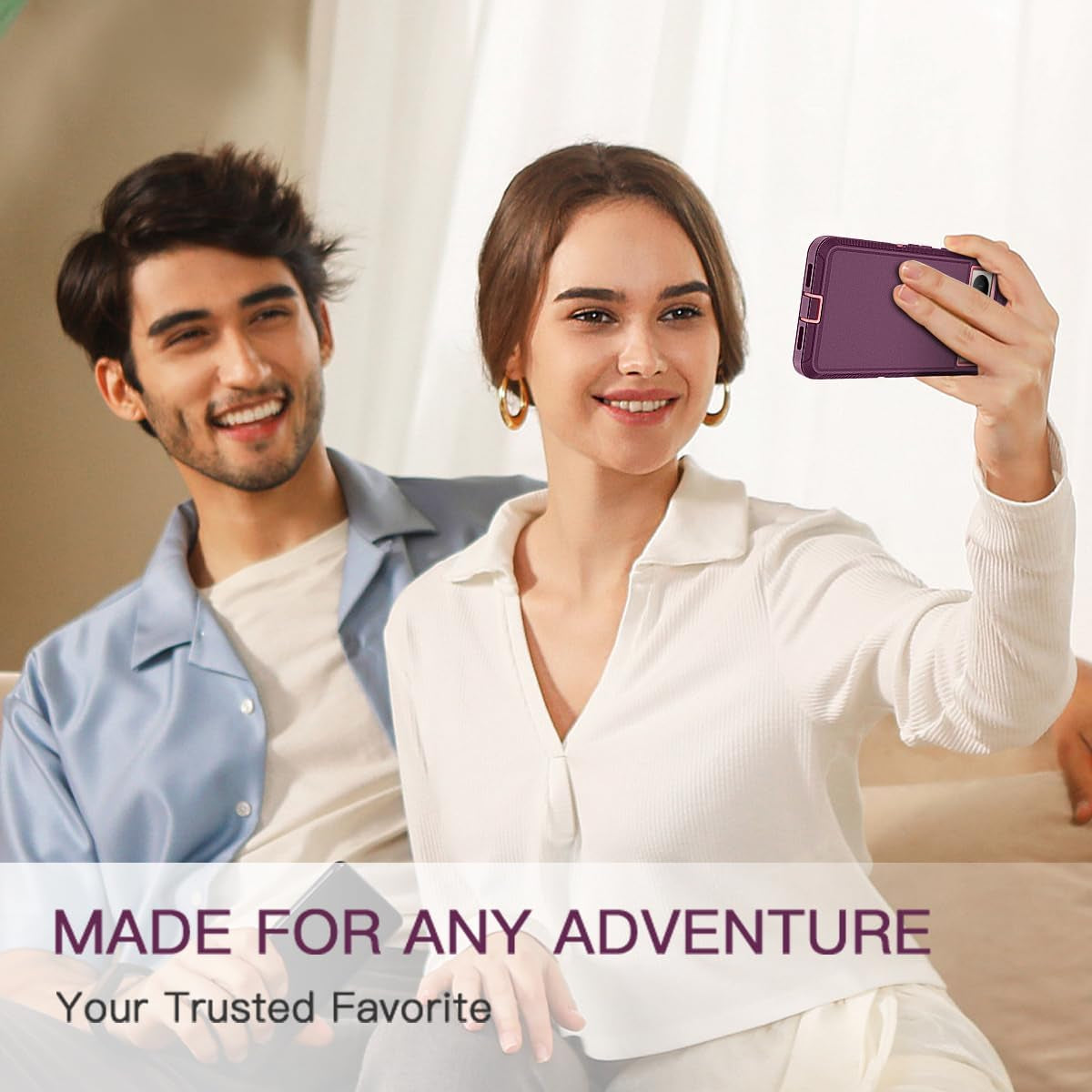 I-HONVA for Google Pixel 8 Pro Case Shockproof Dust/Drop Proof 3-Layer Full Body Protection [Without Screen Protector] Rugged Heavy Duty Durable Cover Case for Google Pixel 8 Pro 6.7" 2023,Purple/Pink  I-HONVA   