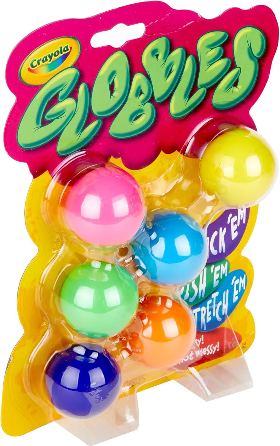 Crayola Globbles Fidget Toy (6Ct), Sticky Fidget Balls, Squish Gift for Kids, Sensory Toys, Ages 4, 5, 6, 7, 8  Crayola   