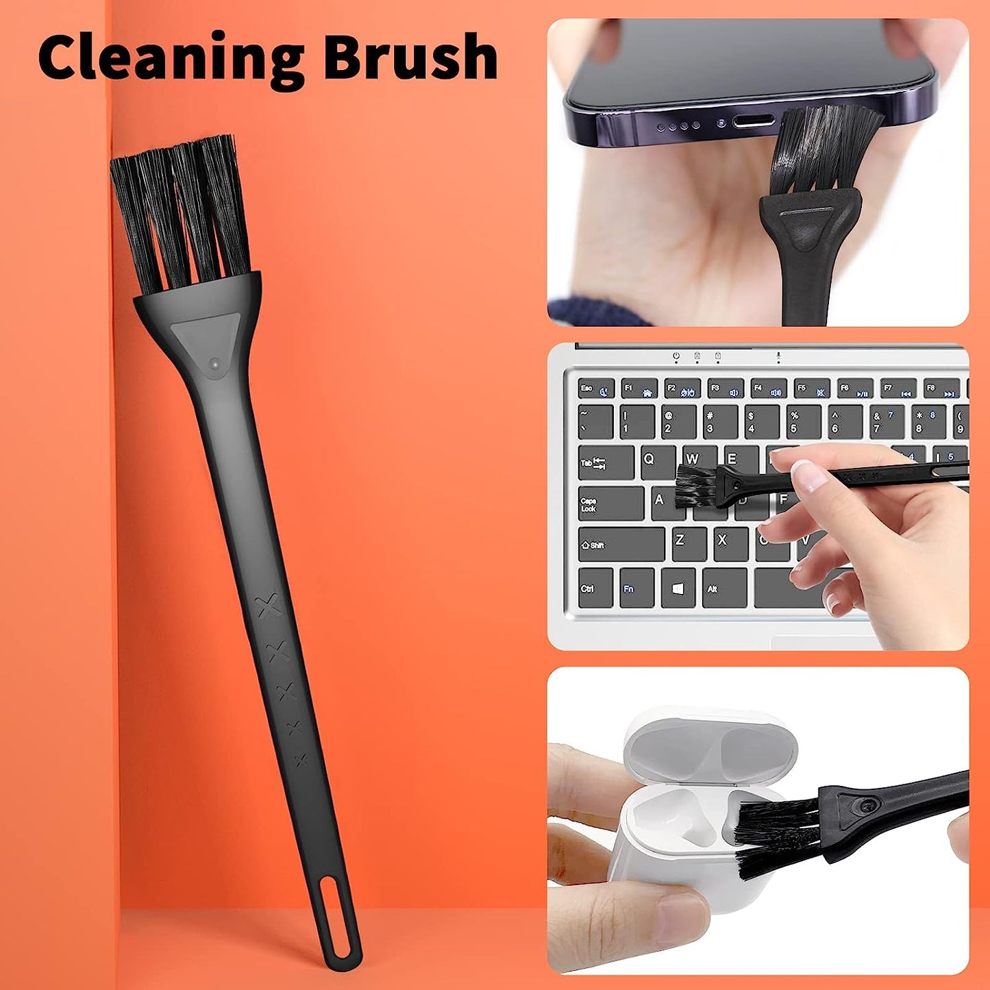 Cleaning Kit for Iphone Cell Phone Airpod, Charging Port Cleaning Tool for Iphone, Cleaner Kit for Iphone Screen Earbud Eyeglass Laptop PC, Cleaning Tool for Apple Iphone Charger Lightning Port USB C  Midukit   