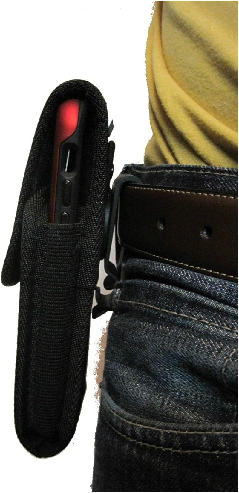 Nite Ize Tall Cargo Nylon Phone Pouch for LG V20 /V30 /V40/ V50, Heavy Duty, Rugged Holster Pouch Case, Extremely Durable W/Strong Belt Clip, Fits Slim-Fit Case on Cell Phone- Vertical  Nite Ize   