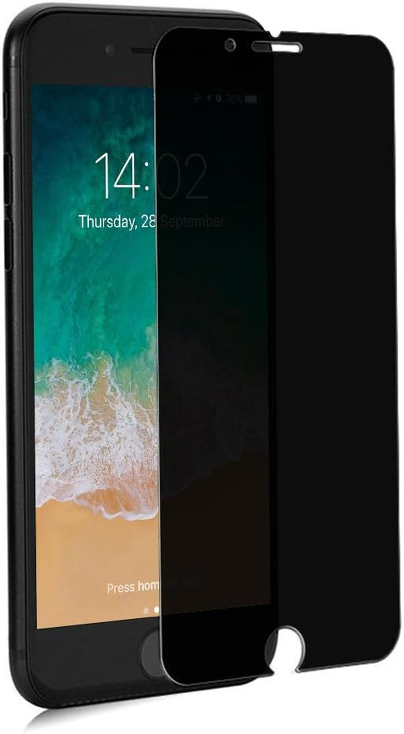 GLASS-M Privacy Screen Protector Compatible with Iphone 6, 6S, 7, 8, 180 Degree Anti-Spy, [Not Full Cover] Case Friendly Tempered Glass Screen Protector Film  GLASS-M iPhone 8 Plus/7 Plus  