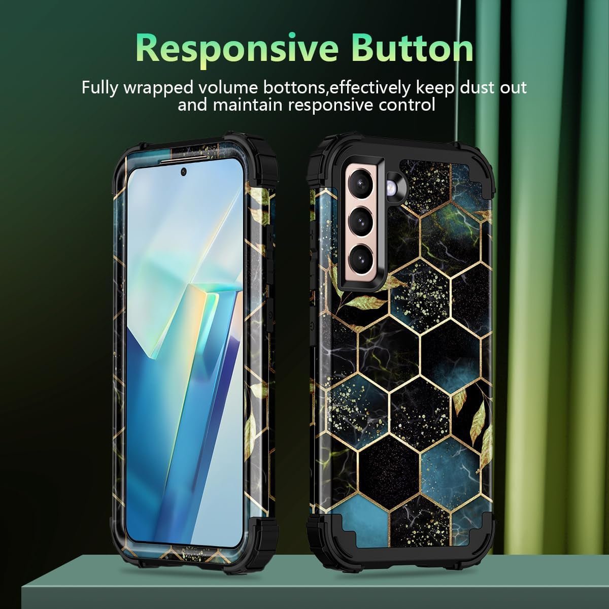 Rancase for Galaxy S21 plus 5G Case,Three Layer Heavy Duty Shockproof Protection Hard Plastic Bumper +Soft Silicone Rubber Protective Case for Samsung Galaxy S21 plus 5G 6.7 Inch,Black  Rancase   