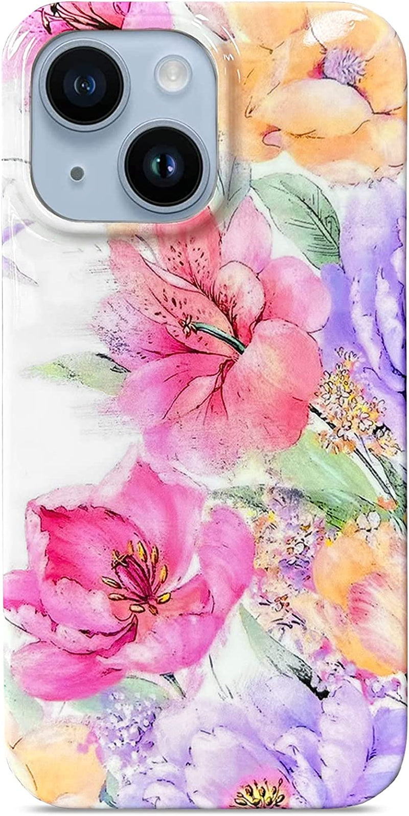 J.West Compatible with Iphone 14 plus Phone Case 6.7",Luxury Bling Soft Cover for Women Girl Cute Laser Glitter Love-Heart Plating Clear Back Cover Protection Bumper Silicone Shockproof Phone Case  J.west Rose Peonies  