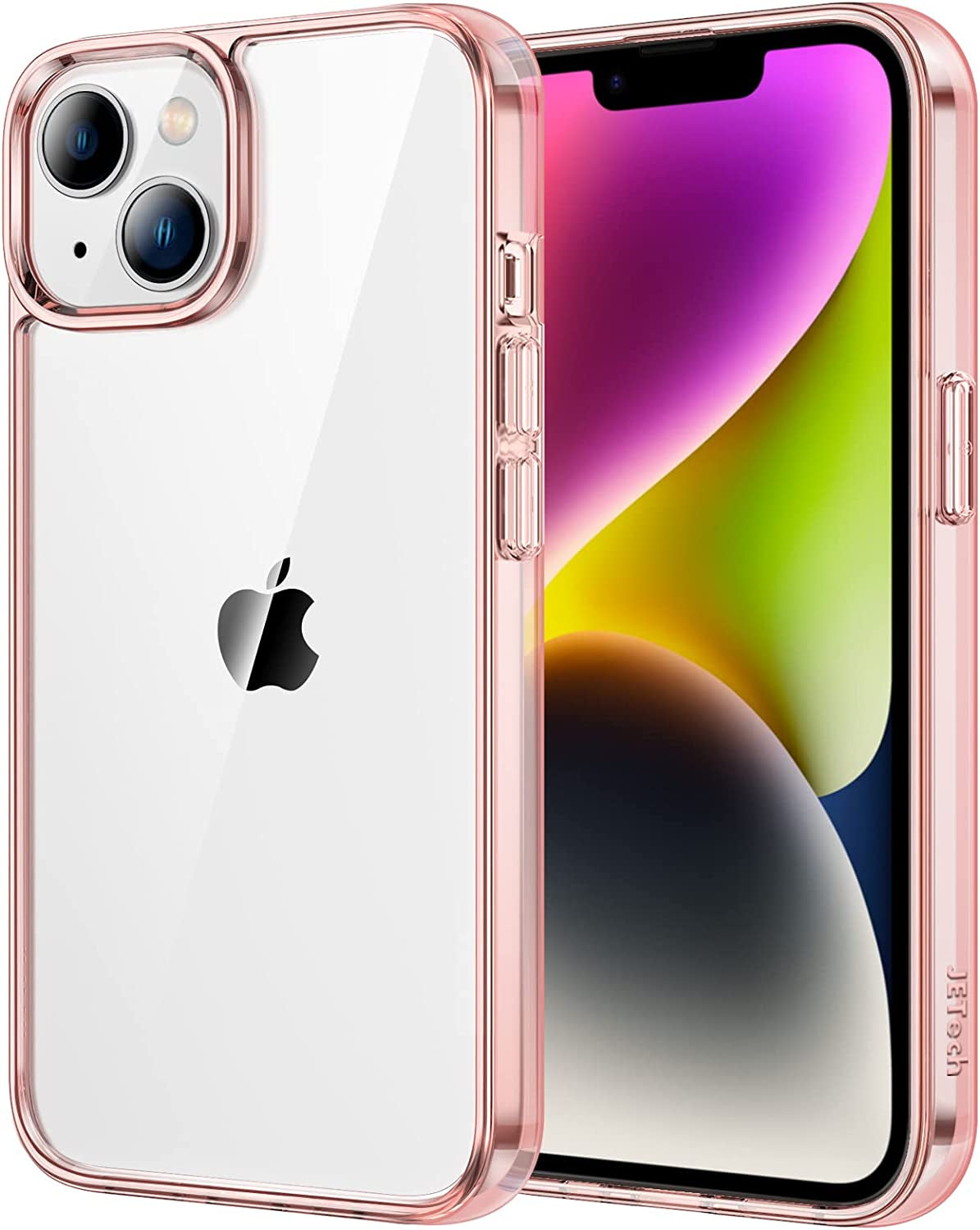 Jetech Case for Iphone 14 plus 6.7-Inch, Shockproof Phone Bumper Cover, Anti-Scratch Clear Back (Black)  JETech Rose Gold  