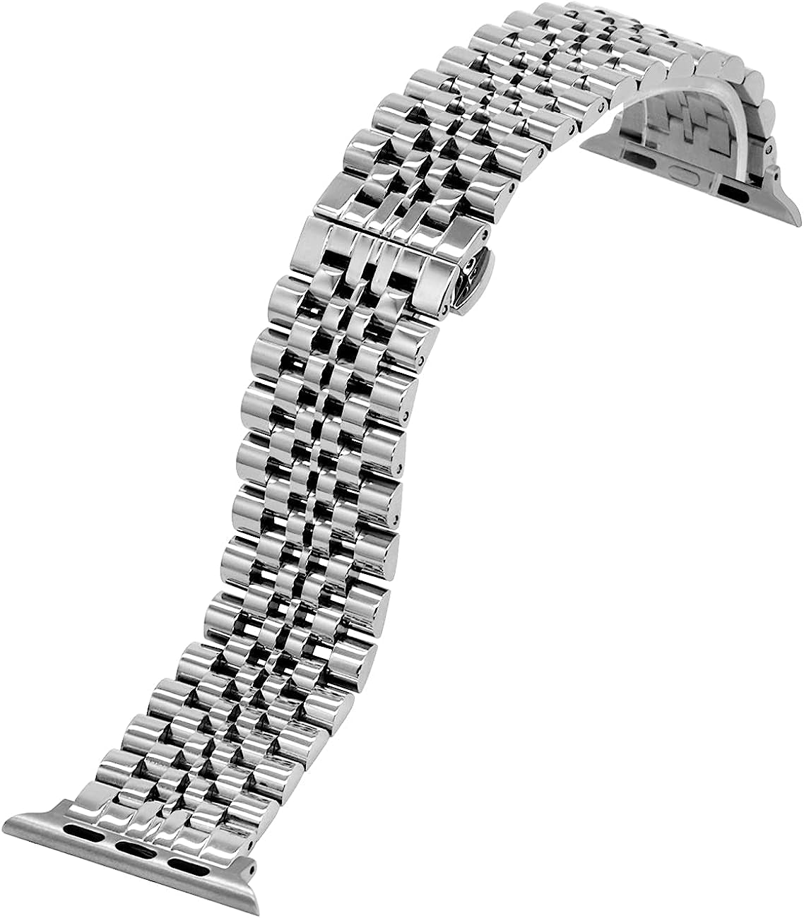 Juntan Watch Band Compatible for Apple Watch 38Mm 40Mm 41Mm 42Mm 44Mm 45Mm 49Mm Iwatch Series 7 6 SE Series 5 4 3 2 1 Gold Rose Gold Black Silver Stainless Steel Bracelet Strap  Juntan   