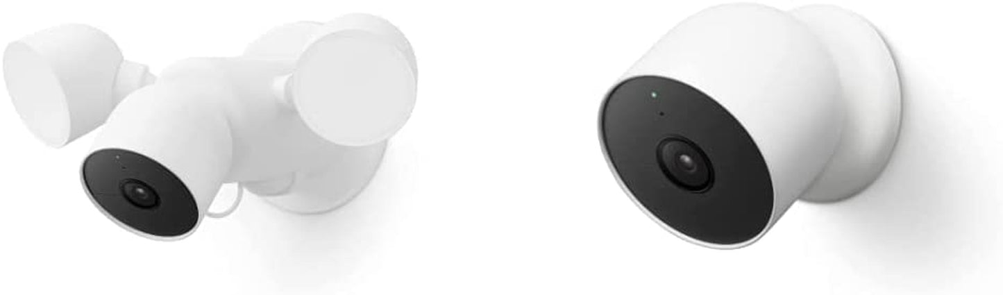 Google Nest Cam with Floodlight - Outdoor Camera - Floodlight Security Camera  Google Nest Cam Floodlight + Nest Cam (Bundle) 1 Count (Bundle Pack) 