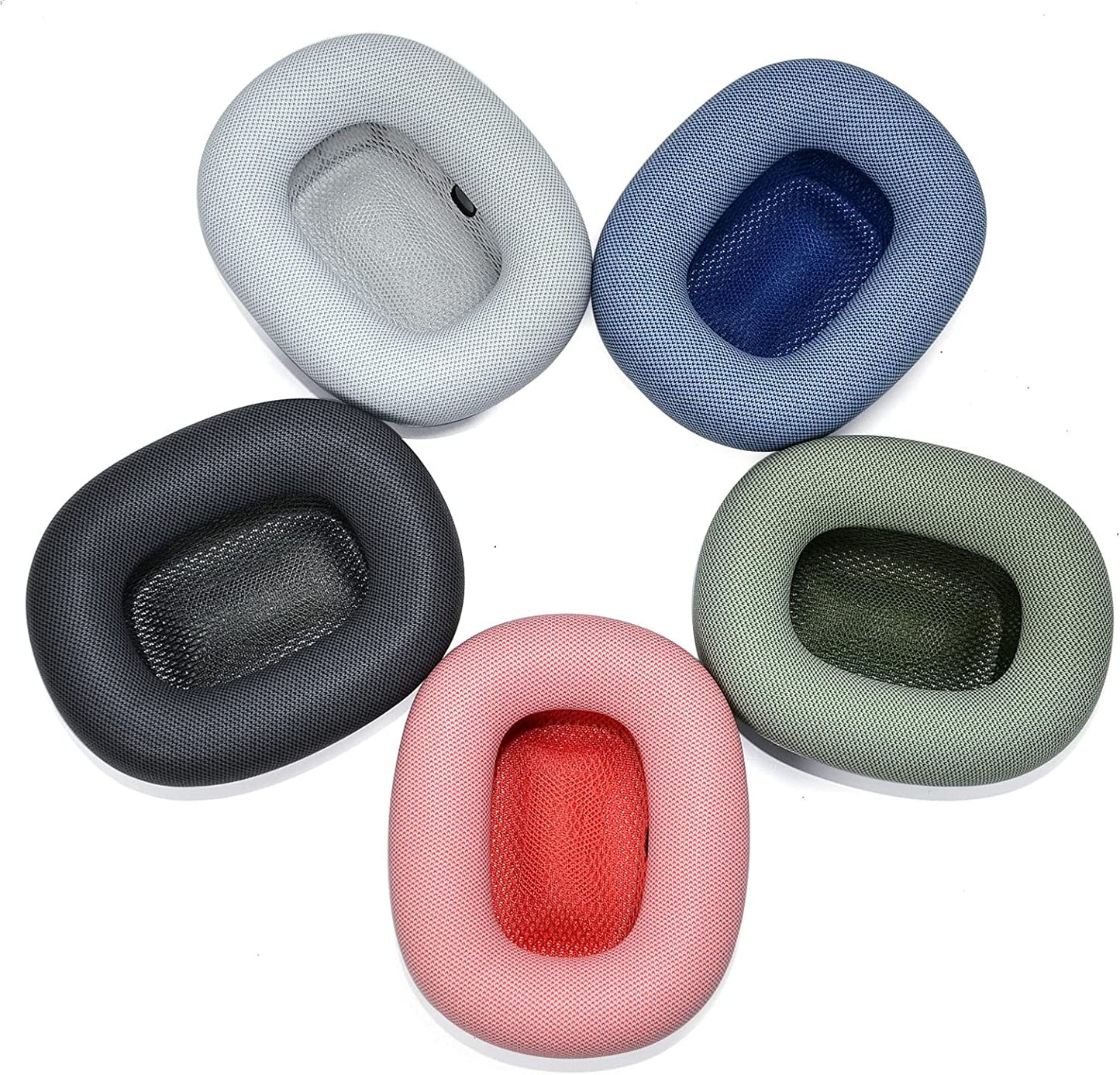 Ear Cushions for Appple Airpods Max Replacement Leather Earpads Sweat Proof Ear Cups Cushion Replace for Airpod Max Headphone with Protein Leather Memory Foam and Magnet (Space Gray)  wjiaw hardware and plastic factory   