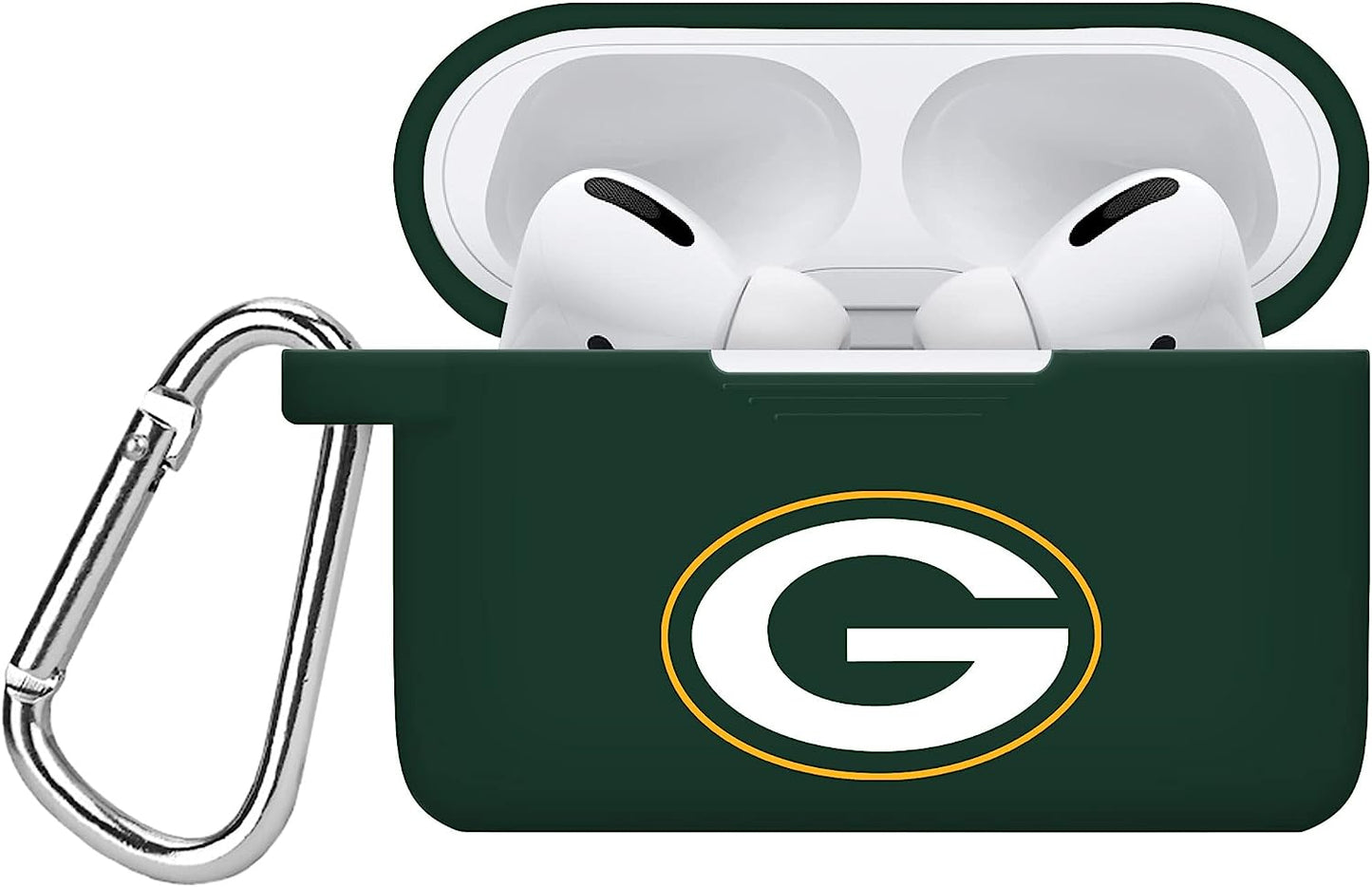 GAME TIME Tampa Bay Buccaneers Silicone Case Cover Compatible with Apple Airpods Pro Battery Case (Black)  Game Time Green Bay Packers - Green  