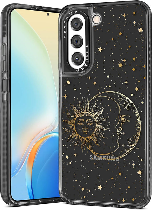 Toycamp for Samsung Galaxy S21 plus Case, Cute Funny Sun Moon Star Design for Women Girls Boys Teens for Galaxy S21 plus Cases, Cute Cartoon Sun Moon Star Print Cover for S21 plus Case 5G, 6.7''  Toycamp   