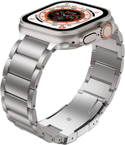 YEEJOK Compatible with Apple Watch Ultra Band 49Mm Titanium for Men Women, Compatible for Apple Watch Bands 45Mm 44Mm 42Mm Replacement Metal for Iwatch Series 8/7/6/5/4/3/2/1/SE  Yeejok   