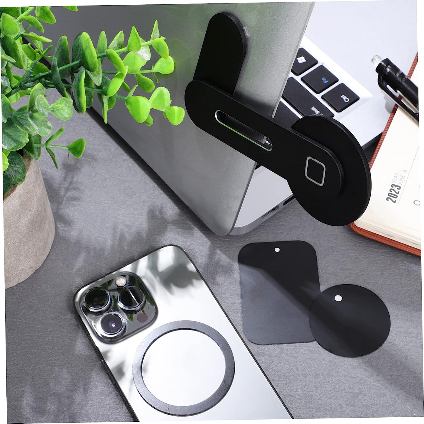 ULDIGI Bracket Magnetic Car Mount Laptop Holder for Desk Laptop Holder for Car Mobile Phone Laptops Stand Magnetic Laptop Holder Magnetic Laptop Stand Magnetic Phone Holder Mount Notebook  ULDIGI   