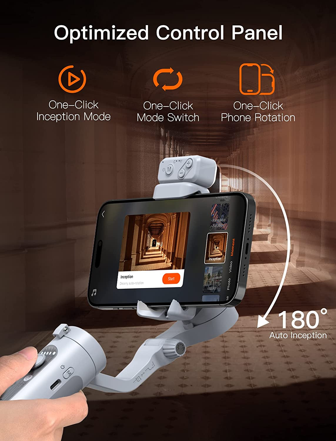 Hohem Isteady XE Kit Gimbal Stabilizer for Smartphone, 3-Axis Phone Gimbal, Magnetic Fill Light, Portable and Foldable, Stabilizer for Iphone & Android, One-Key Inception, Gimbal for Video Recording  hohem Technology Co., LTD.   