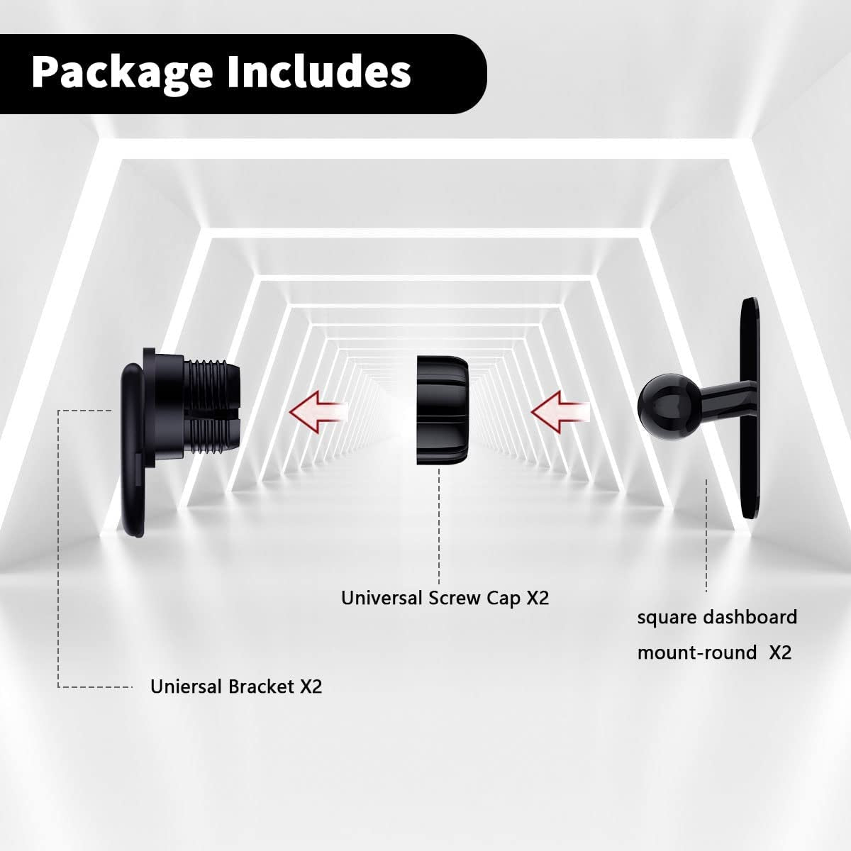 [2PCS PACK] KHTONE Car Phone Mount, Dashboard Sticker Phone Holder for It up Grip, Design Fort User, Easy Clip  KHTONE   