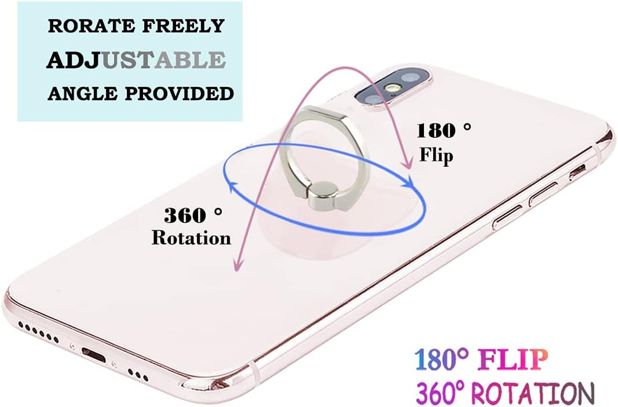 Transparent Cat Cell Phone Ring Holder Kickstand,360 Rotation Clear Cat Cell Phone Finger Ring Grip Stand for Phones,Pad  lenoup   