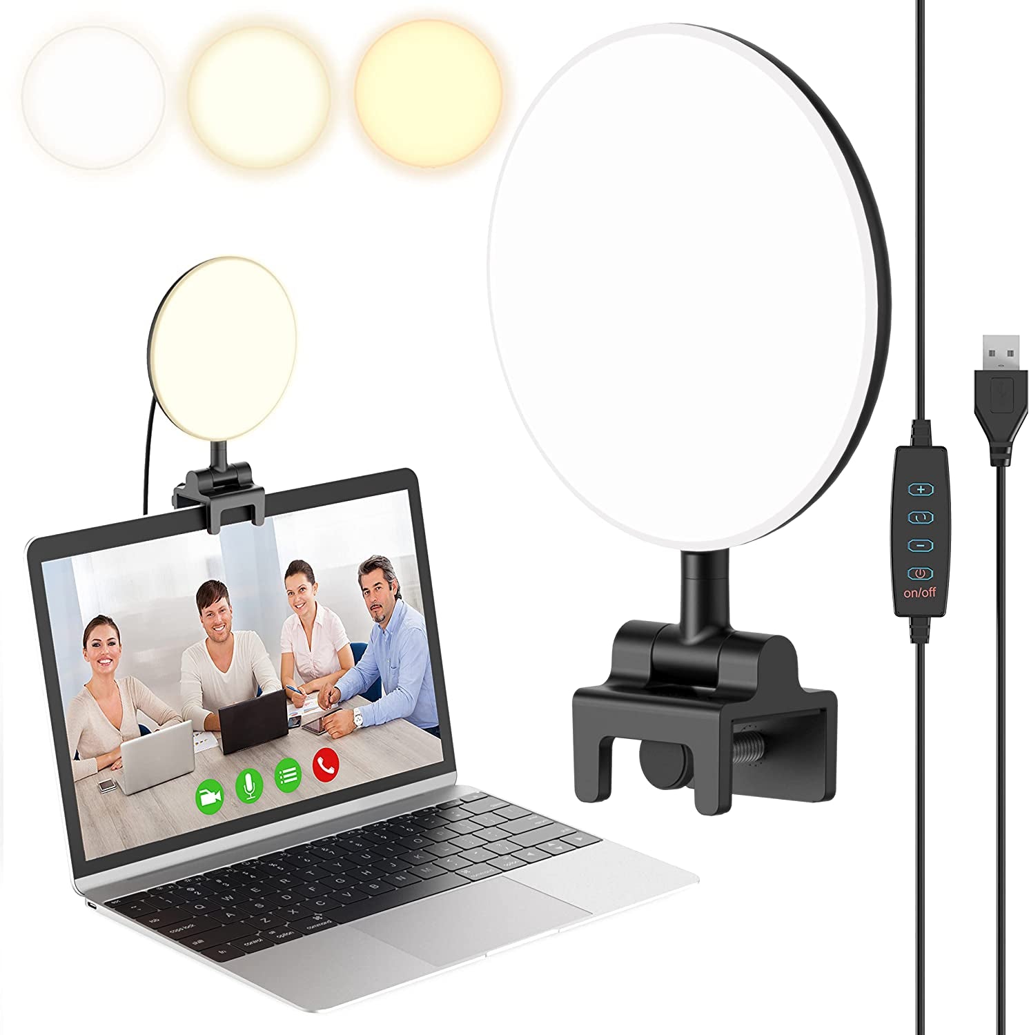12" Selfie Ring Light with 63" Adjustable Tripod Stand and Phone Holder, LED Dimmable Ringlight with Remote, for Live Stream/Photography/Makeup/Youtube Video, Compatible with Cell Phones, Cameras  Waulnpekq 4 INCH  