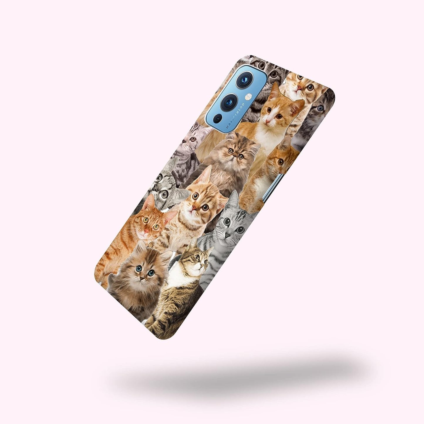 Glisten - Oneplus 9 Case, Oneplus 9 5G Case, 1+ 9 5G Case - Cat Collage Design Printed Slim & Sleek Cute Plastic Hard Snap on Protective Designer Back Phone Case/Cover for Oneplus 9 5G.  Glisten   