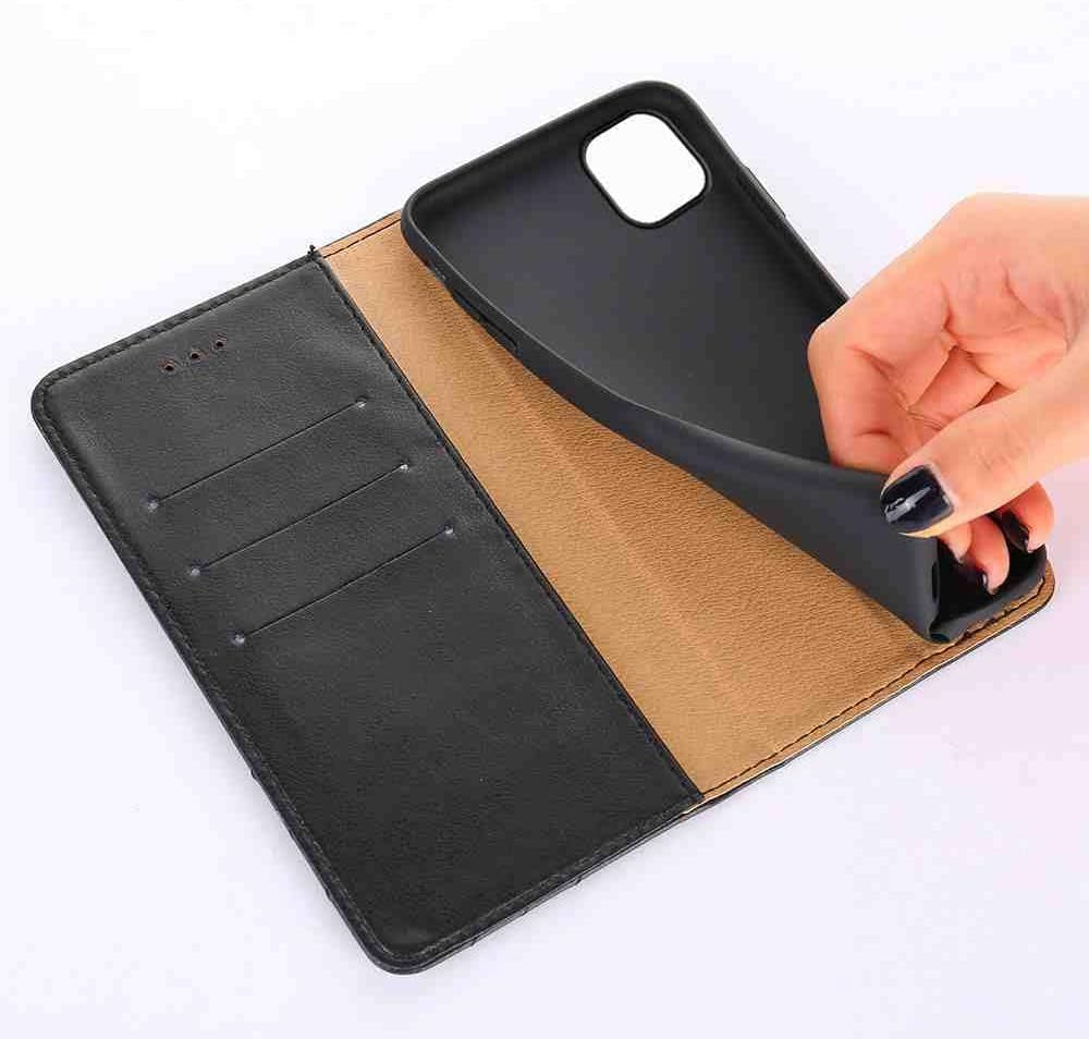 Cyr-Guard Phone Cover Wallet Folio Case for LG V30, Premium PU Leather Slim Fit Cover for LG V30, Anti-Dirt, Black  Cyr-Guard   