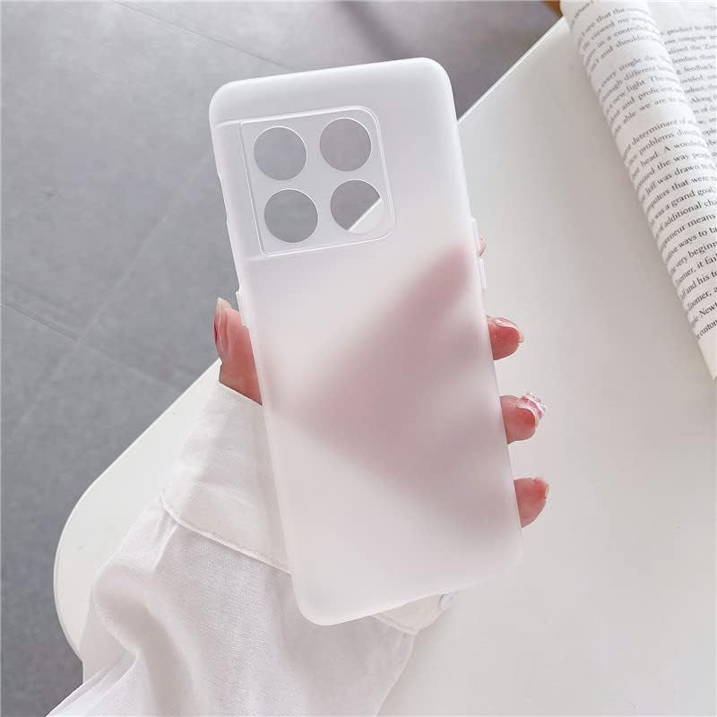 Ultra-Thin Matte Skin Anti-Fingerprint TPU Protection Case for Oneplus 10 9 9R 9RT 8T Pro Back Camera Cover Bumper Shell (Green,For Oneplus 10 Pro)  HANPINYOU White For Oneplus 9 Pro 